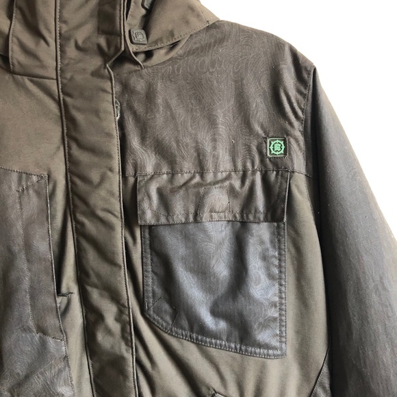 Empyre Olive Snow Winter Jacket w/Removable Hood - Picture 4 of 11